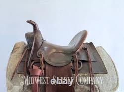 15 Antique Cowboy High Back Western Ranch Saddle
