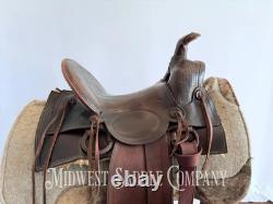 15 Antique Cowboy High Back Western Ranch Saddle