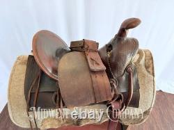 15 Antique Cowboy High Back Western Ranch Saddle