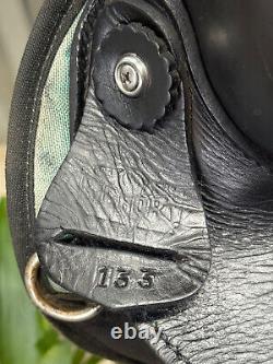 15 BIG HORN Black & Turquoise Western Horse Saddle #133