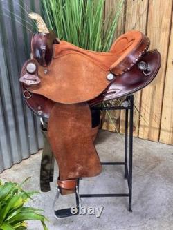 15 BLUE RIDGE SADDLERY Western BARREL RACING Horse Saddle CLEAN! 