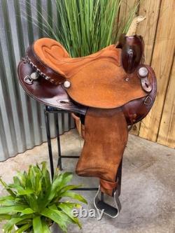 15 BLUE RIDGE SADDLERY Western BARREL RACING Horse Saddle CLEAN! 