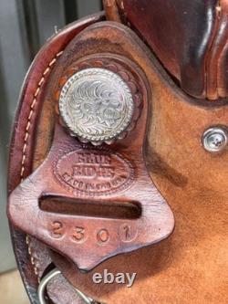 15 BLUE RIDGE SADDLERY Western BARREL RACING Horse Saddle CLEAN! 