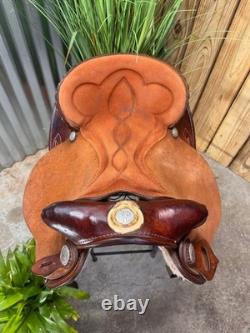 15 BLUE RIDGE SADDLERY Western BARREL RACING Horse Saddle CLEAN! 