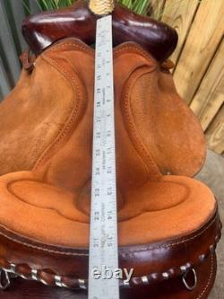 15 BLUE RIDGE SADDLERY Western BARREL RACING Horse Saddle CLEAN! 