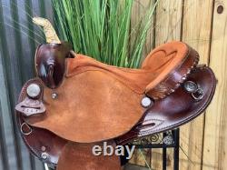 15 BLUE RIDGE SADDLERY Western BARREL RACING Horse Saddle CLEAN! 