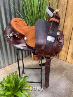 15 BLUE RIDGE SADDLERY Western BARREL RACING Horse Saddle CLEAN! 