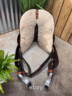 15 BLUE RIDGE SADDLERY Western BARREL RACING Horse Saddle CLEAN! 