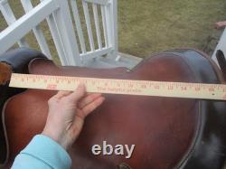15'' BOB SKELLETT QH BARS WESTERN ROPER ROPING SADDLE 36# w REAR CINCH USA NY