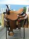 15'' Brown Synthetic Western Show Or Trail Saddle Fqh Bars