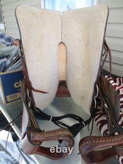 15'' Bar J #805 Stage Coach West Western Trail Saddle Fqhbars 30 Lbs