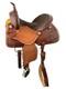 15 Barrel Style Western Horse Saddle With Suede Seat And Silver Dots