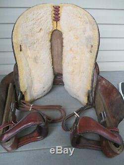 15'' Big Horn #1006 Arabian Western Chestnut Trail Saddle