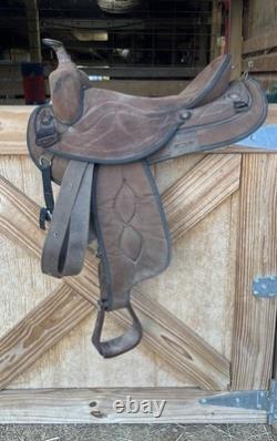 15 Big Horn 502 Codura Western Saddle Lightweight Hybrid Suede/Nylon