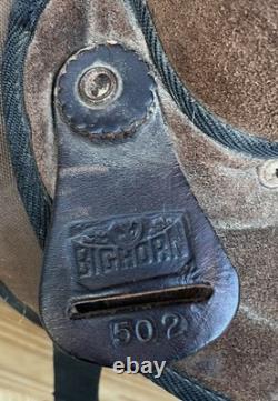 15 Big Horn 502 Codura Western Saddle Lightweight Hybrid Suede/Nylon