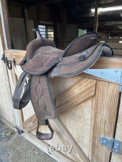 15 Big Horn 502 Codura Western Saddle Lightweight Hybrid Suede/Nylon
