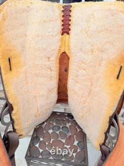 15 Big Horn Barrel Saddle- #1511 Deep Seat, Western, Oak Leaf, Clean