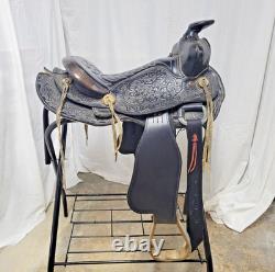 15 Big Horn Black Western Saddle with Youth and Regular Fenders