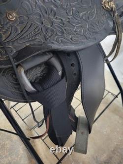 15 Big Horn Black Western Saddle with Youth and Regular Fenders