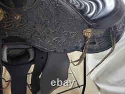 15 Big Horn Black Western Saddle with Youth and Regular Fenders