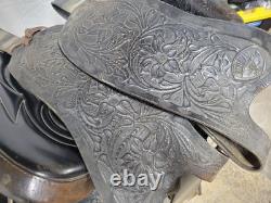 15 Big Horn Black Western Saddle with Youth and Regular Fenders