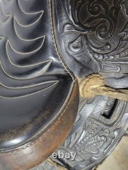 15 Big Horn Black Western Saddle with Youth and Regular Fenders