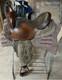15 Big Horn Synthetic And Leather Western Round Saddle #102