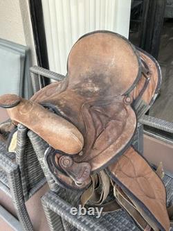 15 Big Horn Western Synthetic Saddle Brown