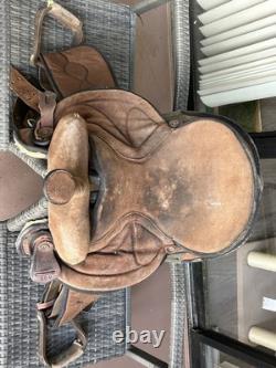15 Big Horn Western Synthetic Saddle Brown