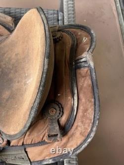 15 Big Horn Western Synthetic Saddle Brown