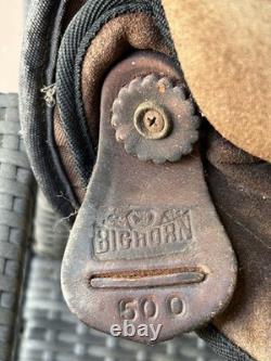 15 Big Horn Western Synthetic Saddle Brown