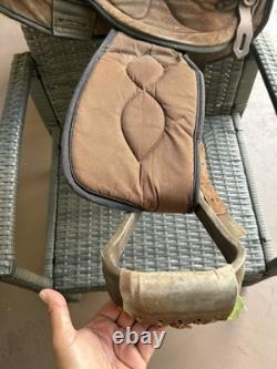 15 Big Horn Western Synthetic Saddle Brown