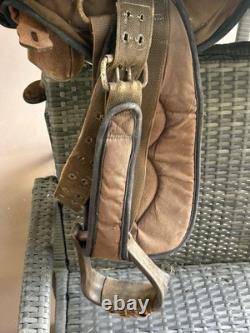 15 Big Horn Western Synthetic Saddle Brown