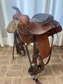 15 Big Horn Western Trail Saddle All Leather