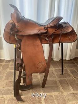 15 Big Horn Western Trail Saddle All Leather