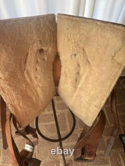 15 Big Horn Western Trail Saddle All Leather