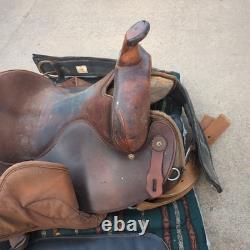 15 Bighorn Big Horn Synthetic Cordura and Leather Western Round Saddle #102