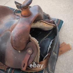 15 Bighorn Big Horn Synthetic Cordura and Leather Western Round Saddle #102