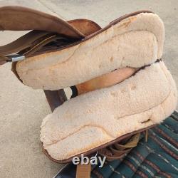 15 Bighorn Big Horn Synthetic Cordura and Leather Western Round Saddle #102
