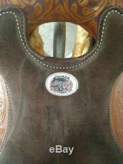 15 Billy Cook Western Show Saddle, Includes saddle case