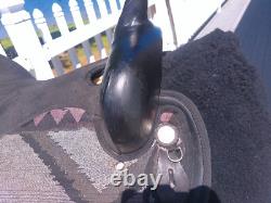 15'' Black Aztec abetta Original Western saddle QH BARS