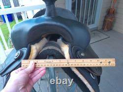 15'' Black Big Horn # 270 Western Barrel Trail saddle QH BAR LEATHER/CORDURA 15'' Black Big Horn # 270 Western Barrel Trail saddle QH BAR LEATHER/CORDURA