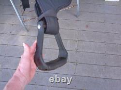 15'' Black Big Horn # 270 Western Barrel Trail saddle QH BAR LEATHER/CORDURA 15'' Black Big Horn # 270 Western Barrel Trail saddle QH BAR LEATHER/CORDURA
