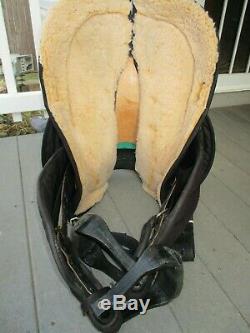 15'' Black Suede & Cordura big horn #600 western barrel trail saddle QHB