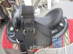 15'' Black abetta Classic Barrel Trail Western saddle QH BARS