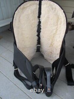 15'' Black abetta Classic Barrel Trail Western saddle QH BARS