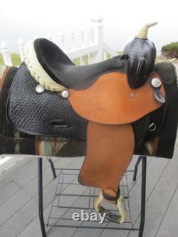 15'' # Blue Ridge #9551 Full Qh Bars Western Barrel Saddle USA