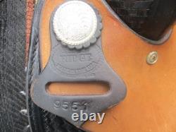 15'' # Blue Ridge #9551 Full Qh Bars Western Barrel Saddle USA