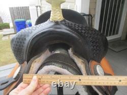 15'' # Blue Ridge #9551 Full Qh Bars Western Barrel Saddle USA