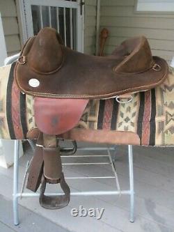 15'' Bob Marshall Endurace Sports Leather & cordura western trail saddle